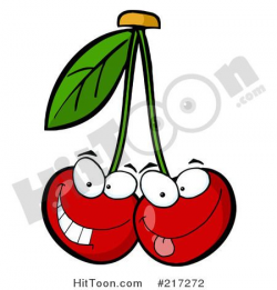 Royalty-Free (RF) Clipart Illustration of Two Cherry Characters ...