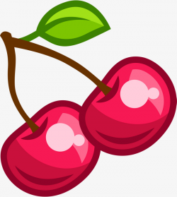 Red Cartoon Cherries, Gules, Cartoon, Cherry PNG Image and Clipart ...