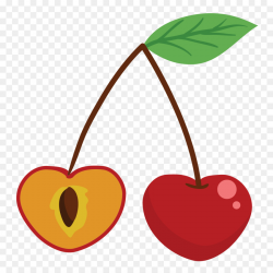 Cherry Cartoon Fruit Apple Clip art - Cartoon cherry cherries png ...