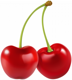 Two Cherries PNG Clip Art Image | Gallery Yopriceville - High ...