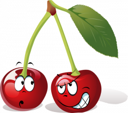 Cartoon Cherry Fruit clip art - vector clip art online, royalty ...
