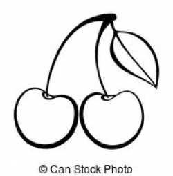 cherry clipart black and white 5 | Clipart Station