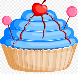 Cupcake Cherry cake Clip art - Blueberry cherry cake png download ...