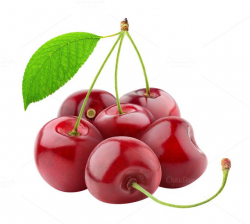 Sweet cherries isolated with leaf | Sweet cherries, Cherries and Veggies