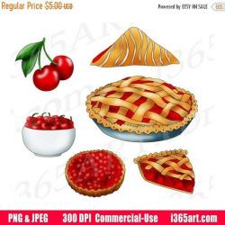 50% OFF Cherry Clipart, Cherry Clip Art, Cherry Pie, Cherry Tart ...