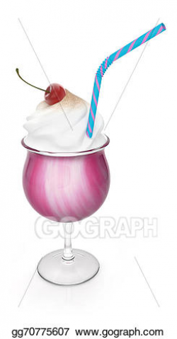Stock Illustration - Strawberry milkshake. Clipart Illustrations ...