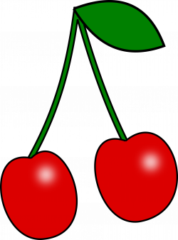 Clipart - Red cherry