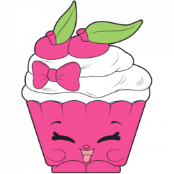 Shopkins #SHP-011 - Cherry Nice Cupcake - a Exclusive Shopkin