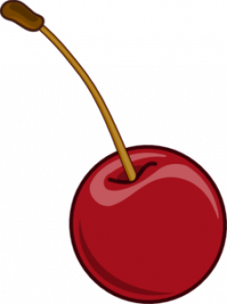 Cherry With Stem Clip Art at Clker.com - vector clip art online ...