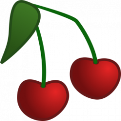 Two Cherries Icon, PNG ClipArt Image | IconBug.com