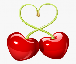 Free Pretty Things For You Clip Art Two Hearts One - Cherry ...