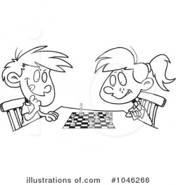 Chess Clipart #1046266 - Illustration by toonaday