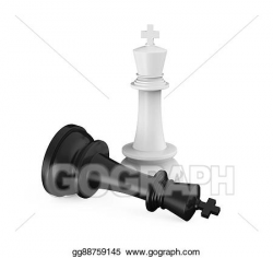 Stock Illustrations - Chess king pieces checkmate. Stock Clipart ...