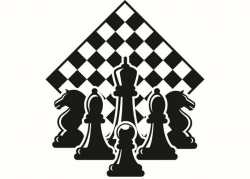 Chess Logo #1 Chessboard Pieces Setup Board Game Strategy Player Club  Competition FIDE Master .SVG .EPS Clipart Vector Cricut Cut Cutting