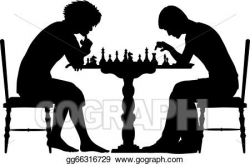 EPS Vector - Chess match. Stock Clipart Illustration ...