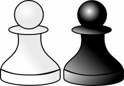 Black And White Pawns Clip Art at Clker.com - vector clip art online ...