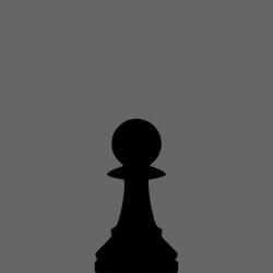 Silhouette Chess Piece REMIX – Pawn / Peón Clipart - Design Droide