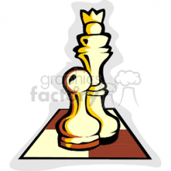 chess-king-pawn. Royalty-free clipart # 171600