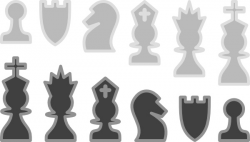 Chess Pieces Gallery clip art Free vector in Open office drawing svg ...