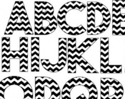 chevron letters a-z pattern svg dxf file instant download silhouette ...
