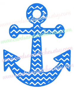 Chevron Anchor SVG - Anchor SVG - Nautical Clipart - Svg, Dxf, Jpg ...