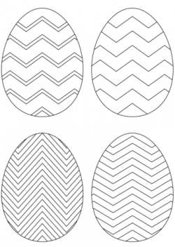 Chevron Easter Eggs coloring page | Free Printable Coloring Pages