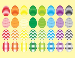 Chevron Easter Egg Clipart