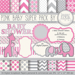 Gray Pink Digital Paper background textures patterns giraffe ...
