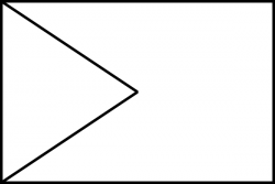 Triangle Flag Outline Clip Art at Clker.com - vector clip art online ...