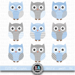 Cute Owl Clipart Owl CLIP ART pack clipart