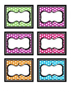 Polka Dot Frames FREEBIE | Commercial, Teacher and Clip art