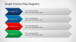 Simple Chevron Process Flow Diagram for PowerPoint - SlideModel