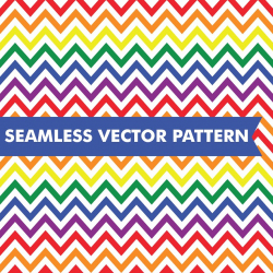 Rainbow Chevron Seamless Vector ~ Patterns ~ Creative Market