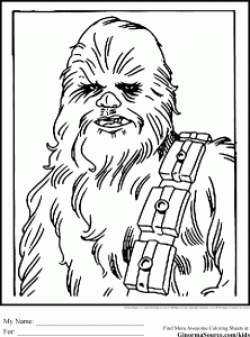 Star Wars Colouring Pages Chewbacca Wookie | Star Wars | Pinterest ...