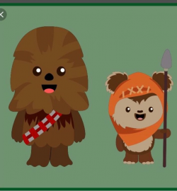 Cute Chewbacca and Ewok emoji from Internet | Adult adhd | Pinterest ...