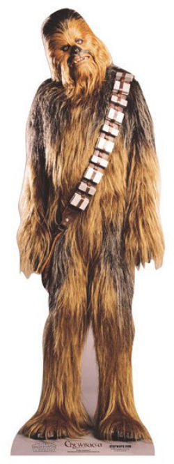 Mini cardboard cutout of Chewbacca (Star Wars) buy cutouts at ...