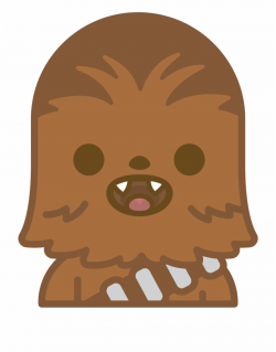 Star Wars Clipart Emoji Chewbacca Clipart - Kawaii Star Wars ...