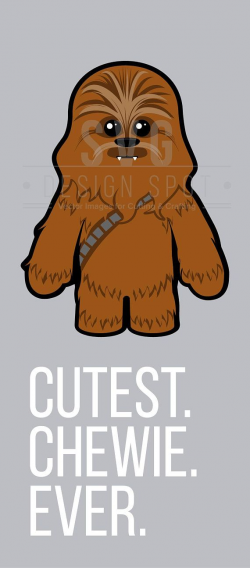 Star Wars Baby Chewbacca SVG, Cute Chewie Wall Art, Vector Art for ...