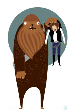 Chewbacca and han solo by mjdaluz on DeviantArt