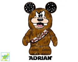 Goofy Chewbacca Star Wars Printable Disney Iron On Transfer or Use ...