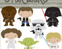 Star Wars Digital Clip Art Set -Personal and Commercial- Yoda, Darth ...