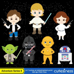 Star Wars Digital clipart, Star Wars Clipart, Star Wars Clip Art ...