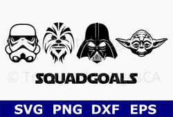 Star Wars SVG / Yoda SVG / Darth Vader SVG / Chewbacca svg / Storm ...