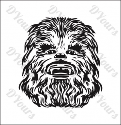 Chewbacca Star Wars Vector Model - svg cdr ai pdf eps files - Instant  Download Files for Laser Cutting Printing CNC Cut Engraving Clipart