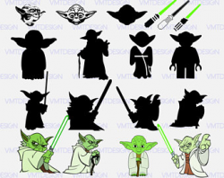 Yoda silhouette | Etsy