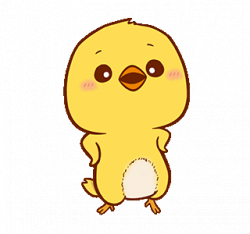 LINE Creators' Stickers - Cute Yellow Chick Example with GIF Animation