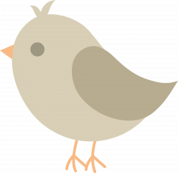 Baby Grey Chick Clipart