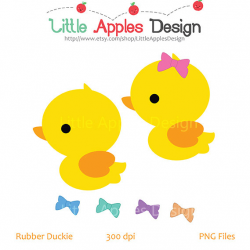 Rubber Duck Clip Art / Duck Clipart / Rubber Duck Digital