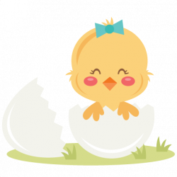 Easter Chick SVG scrapbook cut file cute clipart files for ...