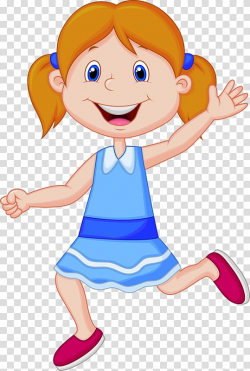 Child Cartoon , Happy little girl transparent background PNG ...